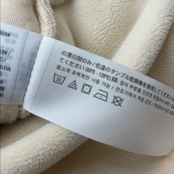 Abercrombie & Fitch Cozy Corduroy Cream Fleece Shacket Jacket Sz S - Picture 14 of 14